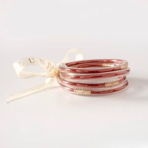NEW 4pc Silicone Bracelet Set